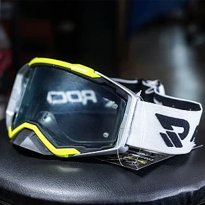 Очки кроссовые ROCKOT RM-135 прозрачная линза (желт)