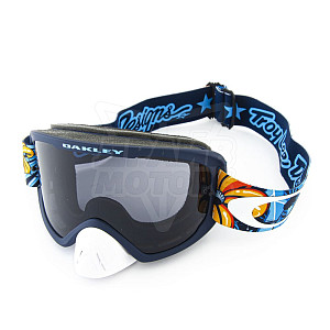 Очки для мотокросса OAKLEY O-Frame 2.0 PRO MX TLD COSMIC JUNGLE тёмо-серая (черн/син)